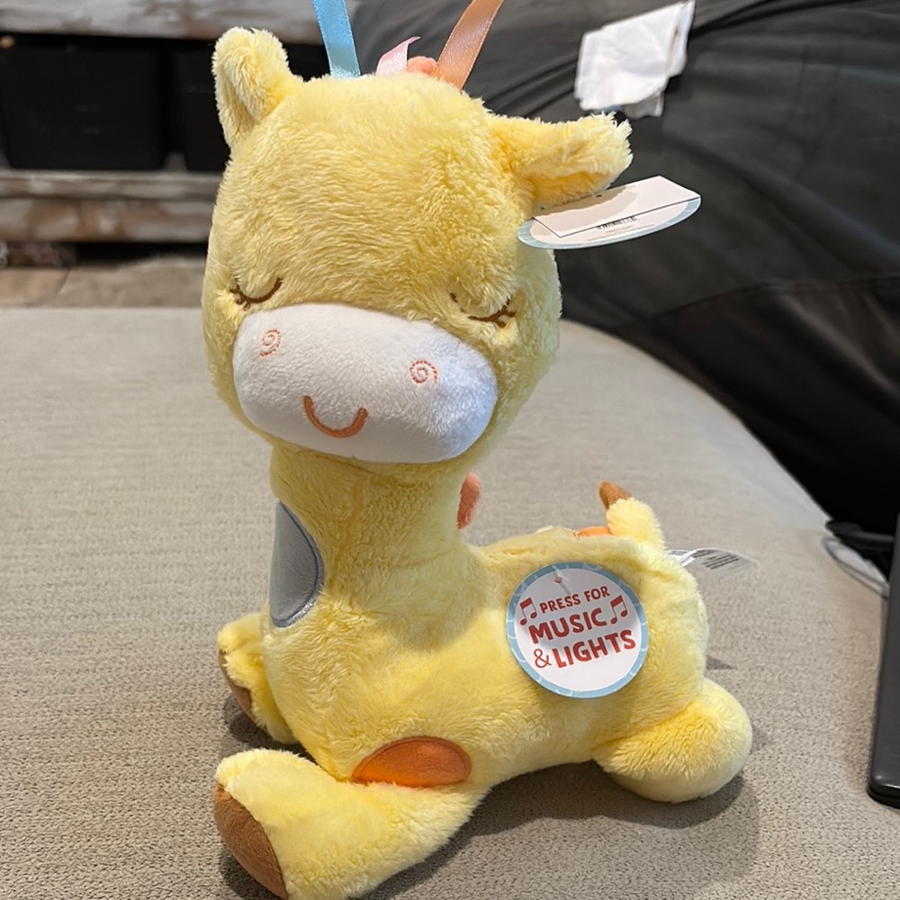 Magic Years 10 inch Musical Light-up Plush Giraffe Toy